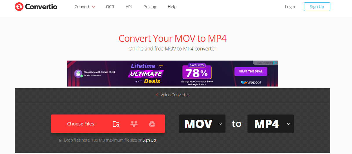 Convertio - Convert MOV to MP4 Online & Free