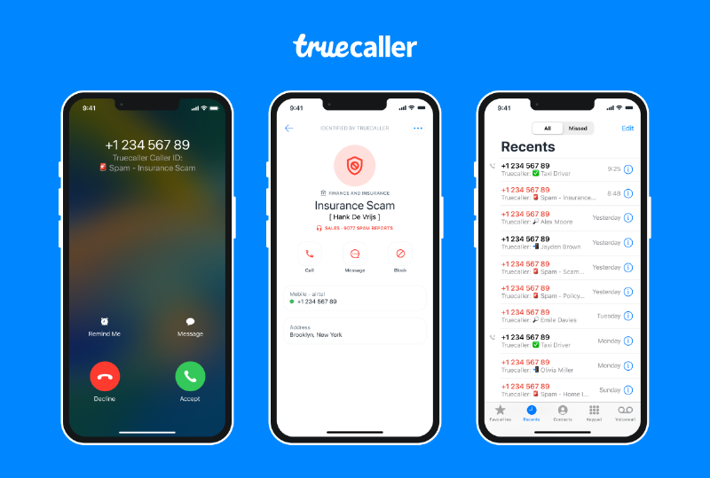 Truecaller Interface