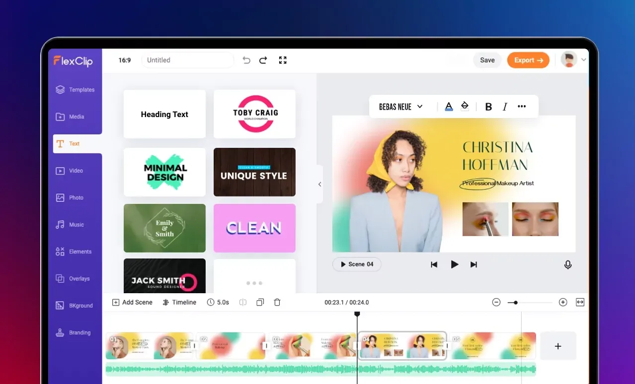  FlexClip for AI Video Generators