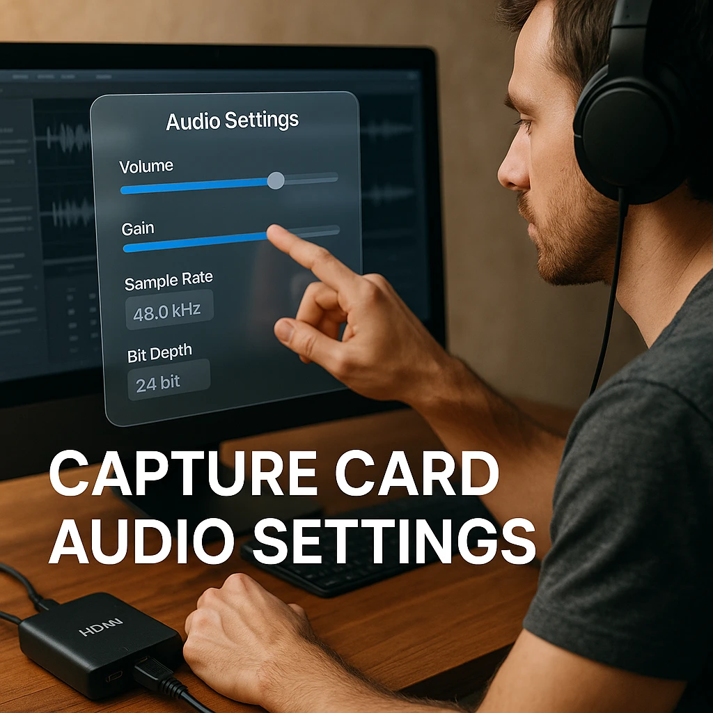 Advanced capture card troubleshooting setup with multiple connection methods and diagnostic tools displayed