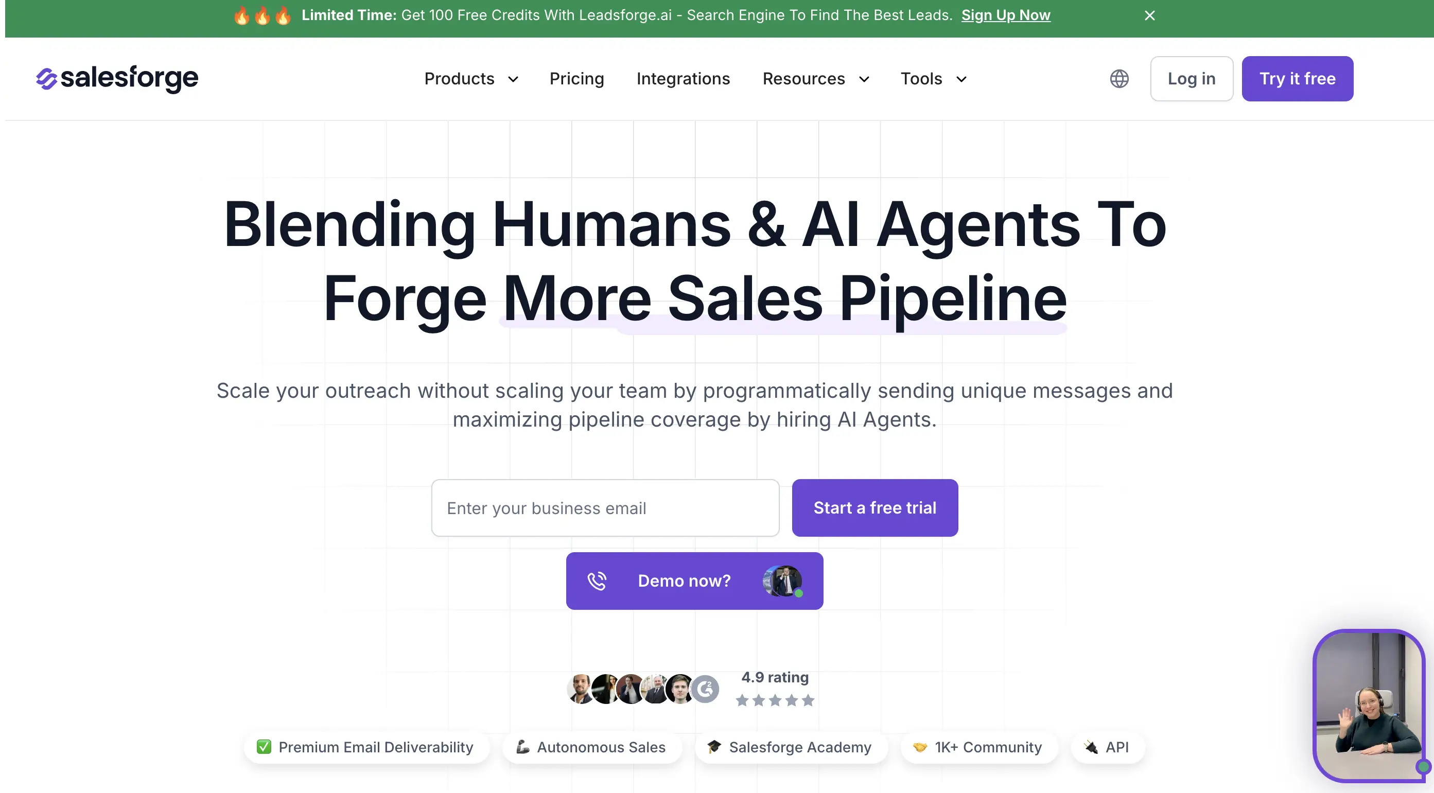 Salesforge AI Email Outreach Platform